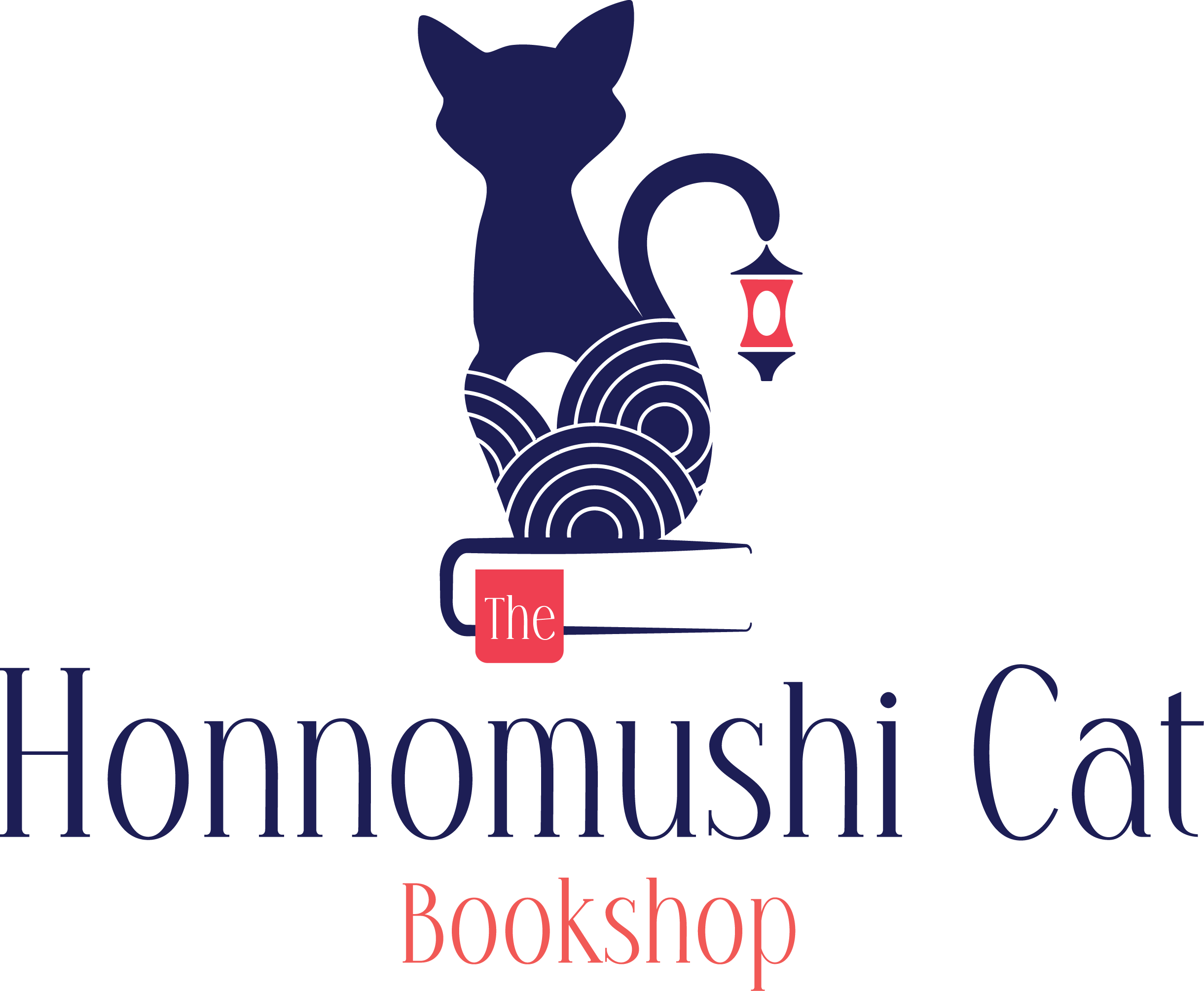 Honnomushi Cat Bookshop — primary logo